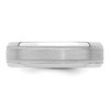 Black Bow Jewelry 6mm 14K White or Yellow Gold STD Wgt Milgrain Beveled Comfort Fit Band - 3 of 4