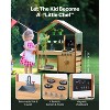 Angel Sar Wooden Outdoor Mud Kitchen Playset with Canopy, Waterproof Pretend Play Toy with 8 Accessories - 4 of 4