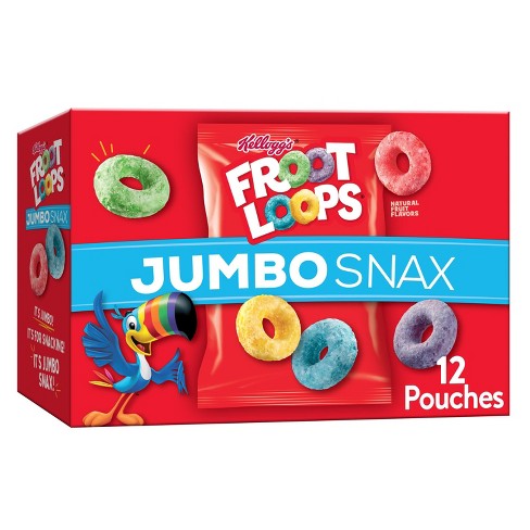 Kellogg's Snax Froot Loops Jumbo Caddy Cereal - 5.4oz : Target