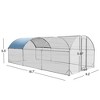 Large Metal Chicken Coop & Run – 9.2’ x 18.7’ Walk-in Poultry Cage with Waterproof Cover, Anti-UV Protection for Chickens, Ducks Backyard & Farm Use - 2 of 4