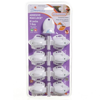 Image of Dreambaby Adhesive Mag Locks 8 Locks, 1 Key