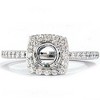 Pompeii3 1/3ct Diamond Halo 14K White Gold Engagement Ring Setting - 3 of 4