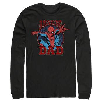 Men's Marvel Spider-Man Amazing Dad Long Sleeve Shirt