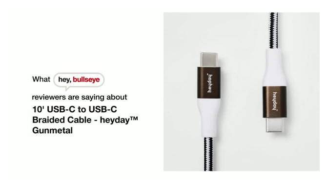 USB-C to USB-C Braided Cable - heyday™, 2 of 7, play video