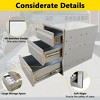 Outdoor Kitchen Drawers 16"W x 21"H x 23"D, Stainless Steel Triple Access BBQ Drawers with Flush Mount Handles,  Durable Storage - 4 of 4