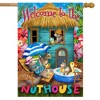 Summer Nuthouse Humor House Flag Squirrels Humor 28" x 40" Briarwood Lane - 2 of 4
