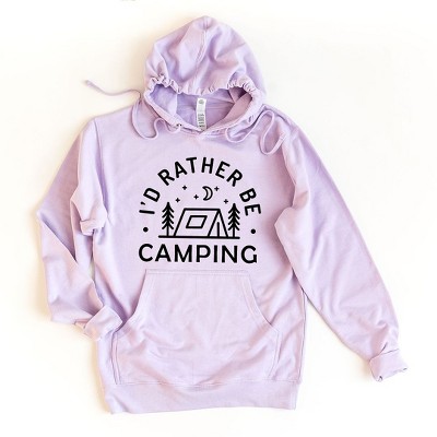 Simply Sage Market Women's Graphic Hoodie I'd Rather Be Camping Tent