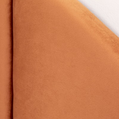 Terracotta Velvet Arched King Sound Reducing Headboard