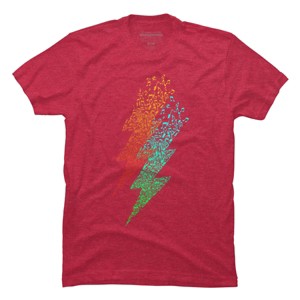 Men's Design By Humans Electro music By radiomode T-Shirt - 1 of 4