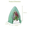 Portable Hexagonal Greenhouse for Outdoor Plants, Heavy Duty PE Cover, Zippered Door & Mesh Window, Plant Protection from Animals & Weather - 2 of 4