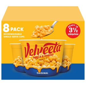 Velveeta Shells & Cheese Original Mac and Cheese Cups Easy Microwavable Dinner - 1 of 4