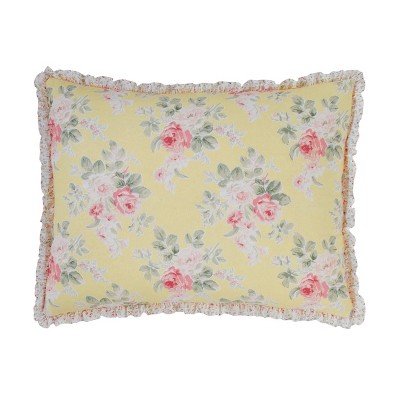 Standard Melany Sham Yellow - Laura Ashley