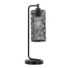 LumiSource (Set of 2) Gwen 18" Contemporary Metal Task Lamps Matte Black Metal from Grandview Gallery: UL Listed, Drum Shade, No Bulbs Included - 2 of 4