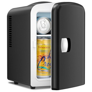 R.W.FLAME Makeup Compact Refrigerator, Skin Care for Bedroom, Car, Office & Dorm, Portable Small Cooler for Cosmetics, BLACK - 1 of 4