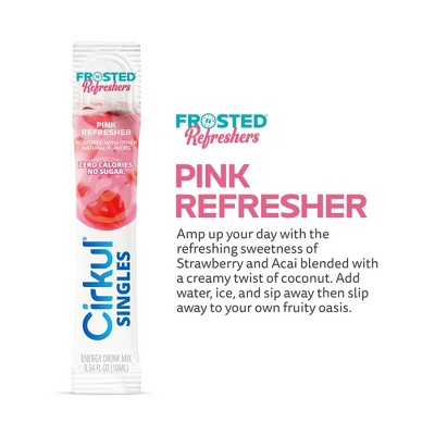 Cirkul Singles Frosted Refresher Pink - 2.72 fl oz/8pk