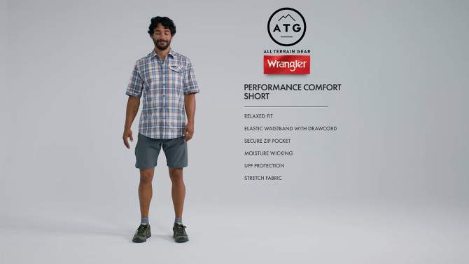Wrangler Men&#39;s ATG 9&#34; Pull-On Shorts, 2 of 9, play video