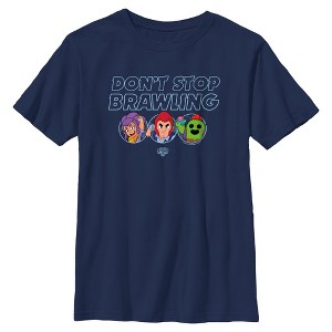 Boys Brawl Stars Don't Stop Brawling Characters T Shirt - 1 of 4