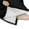 PAVILIA Wearable Blanket Hoodie Adults, Faux Shearling Cozy Oversized Hooded Sweatshirt, Warm Fleece Two Pockets - 3 of 4