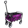 Foldable Beach Wagon Cart,Collapsible Utility Wagon for Camping,Shopping,Sports & Grocery,Durable & Easy to Carry - 2 of 4