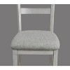 NicBex 48" Dining Table Set for 4 Faux Mable Top Dining Table with 4 Faux Leather Upholstered Side Chairs for Kitchen - 4 of 4