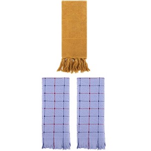 REGALWOVEN Cotton Absorbent Soft Decorative Turkish Bath Towel for Bathroom 3 Packs - 1 of 4