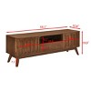 TV Stand for 65 Inch TV with Cabinets and Open Storage, Farmhouse Wood Entertainment Console Table for Living Room-Maison Boucle - 4 of 4
