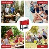 Wooakway 80 QT Patio Ice Chest with Wheels Rolling Cooler with Drainage Plug Outdoor Cooler Cart for Party Gatherings - 2 of 4