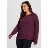 RBX Active Women's Ultra Lightweight Baby French Terry All Season Pullover Sweatshirt with Thumbholes - 3 of 4