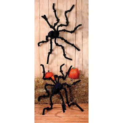 Halloween Express  Giant Light Up Bendable Spider Halloween Decoration - Size 8 ft - Black