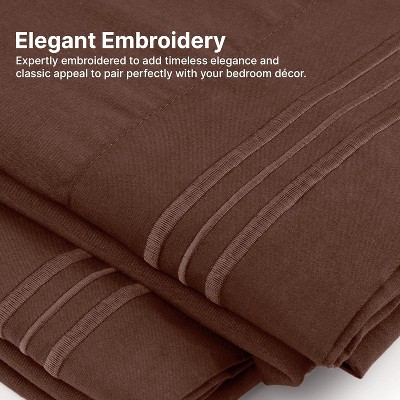 Full Deep Pocket Brown Microfiber Sheet Set