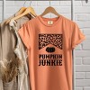 Simply Sage Market Leopard Pumpkin Junkie Garment Dyed Tee - S - Terracotta - 2 of 4
