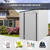 NicBex 4' x 8' Outdoor Storage Shed with Lockable Door and 2 Air Vents, Lean to Storage Shed for Backyard, Patio, Lawn - 2 of 4