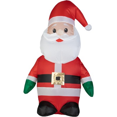 Gemmy Airdorable Christmas Airblown Inflatable Santa,  Tall, Multicolored