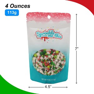 Sprinkle Me This – Under The Mistletoe – Holiday Sprinkles with Snowflake Quins, Silver Nonpareils, Red, Green & Lime Pearls - 1 of 4