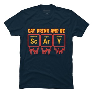Men's Design By Humans Funny Periodic Element Chemistry Halloween Science By Luckyst T-Shirt - 1 of 4