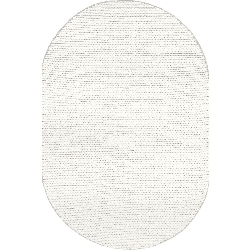nuLOOM Penelope Braided Wool Area Rug - Off White, 1 of 10