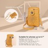 FATMOON Small Crossbody Bags for Women, Lightweight Vegan Leather Cell Phone Purse, Cute Purses with Tassels - 3 of 4