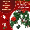 MOEPISY Pre-lit 9ft Christmas Decorations with 50 LED Lights - 4 of 4