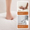 135" 4-Seat Teddy Fabric No Assembly 32D High Density sponge Boneless Sofa Fluffy Comfy Couch,Oversize sofa for Living Room,White - 4 of 4