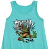 - Teenage Mutant Ninja Turtles - Raphael Going In Loud Graphic Sleeveless Aline Dress - 2 of 3