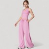 Anna-Kaci Active Women's Wide Leg Lounge Pants with Drawstring Waist and Relaxed Fit for All-Day Comfort - 3 of 4