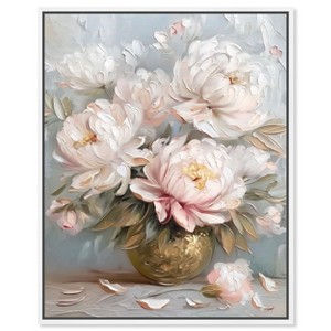 Art Remedy Tender Pink Swirl Elegant Florals Framed - 1 of 4