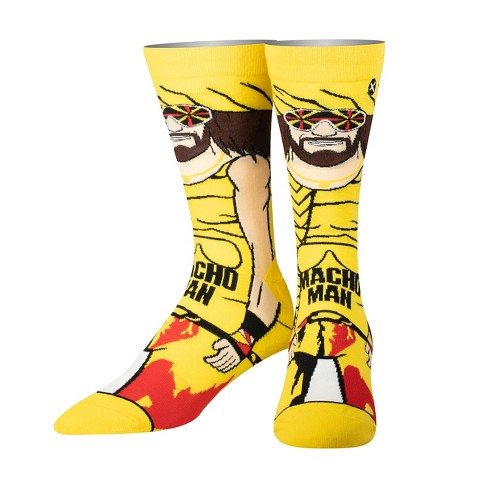 Odd Sox, Macho Man Randy Savage WWE Elite Wrestling Novelty Crew Socks - image 1 of 2