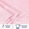 Extra Large Bath Sheets - 100 Cotton, 60x30, Pack of 2, Blush Pink - 4 of 4