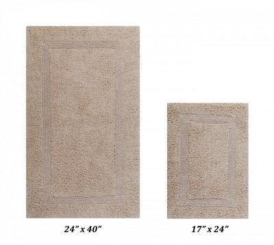 Better Trends Lux Reversible Bath Rug 100 Cotton 2 Piece Set 17 X   GUEST 93ced2bb 21d4 4d71 920f Ff7659fcecce