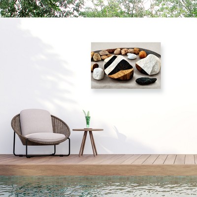 Trademark Fine Art - Treechild Stone Collection Matted Framed Art