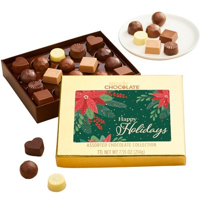 Simply Chocolate® Happy Holidays 18pc Choc Box