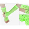 INSPIRE CHIC Women's Long Elastic Mesh Rhinestone Cosplay Net Half Finger Sleeves Gloves for Female Dance Party 1Pair - 3 of 4