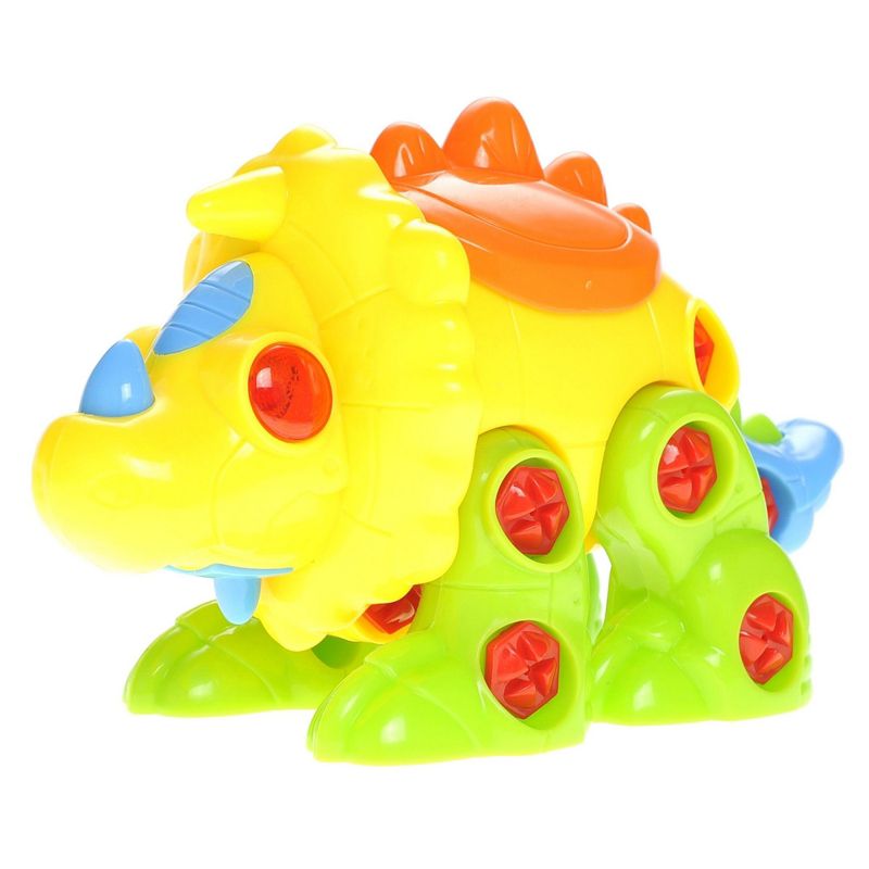 Insten Take Apart Stegosaurus Dinosaur Toy With Lights And Sounds, Stem Toys, 1 of 9