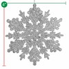 Ornativity Glitter Snowflake Ornaments Set - Silver - 24 Pack - 2 of 4
